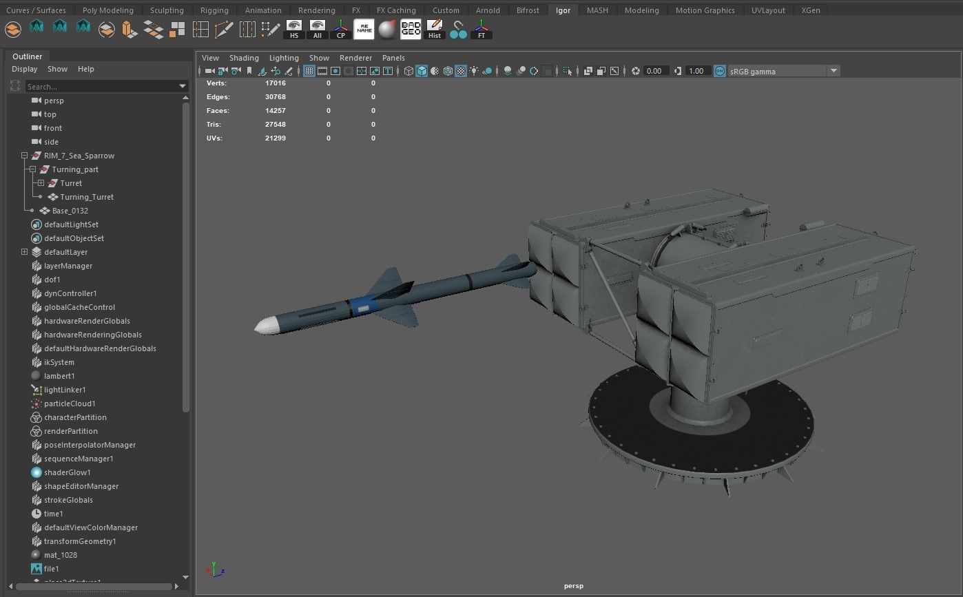 RIM-7 Sea Sparrow 3D model_12