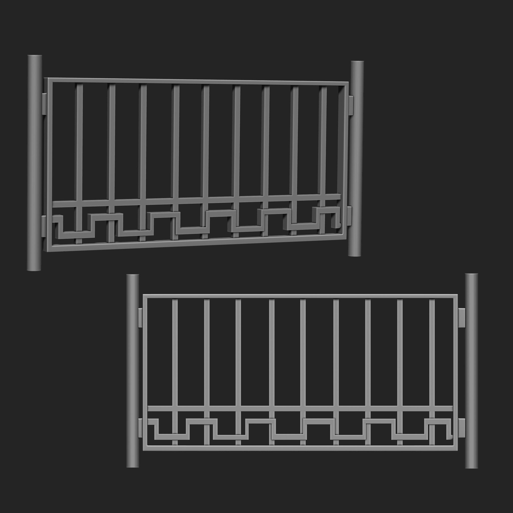 Railing IMM Brush Pack 15 in One 3D model_15