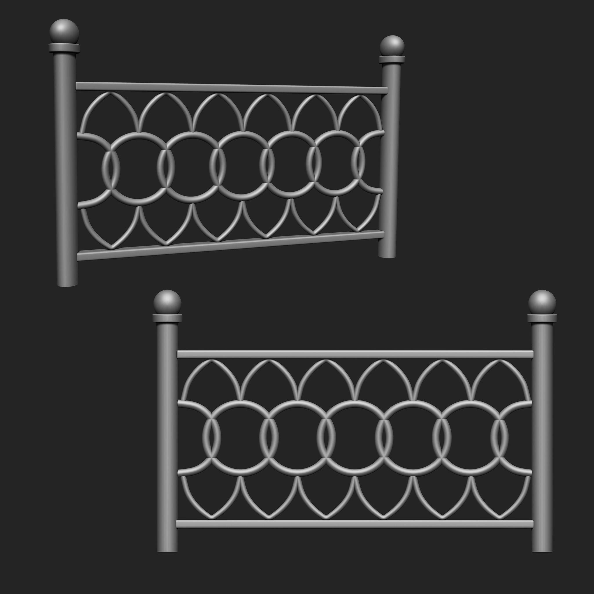 Railing IMM Brush Pack 15 in One 3D model_9