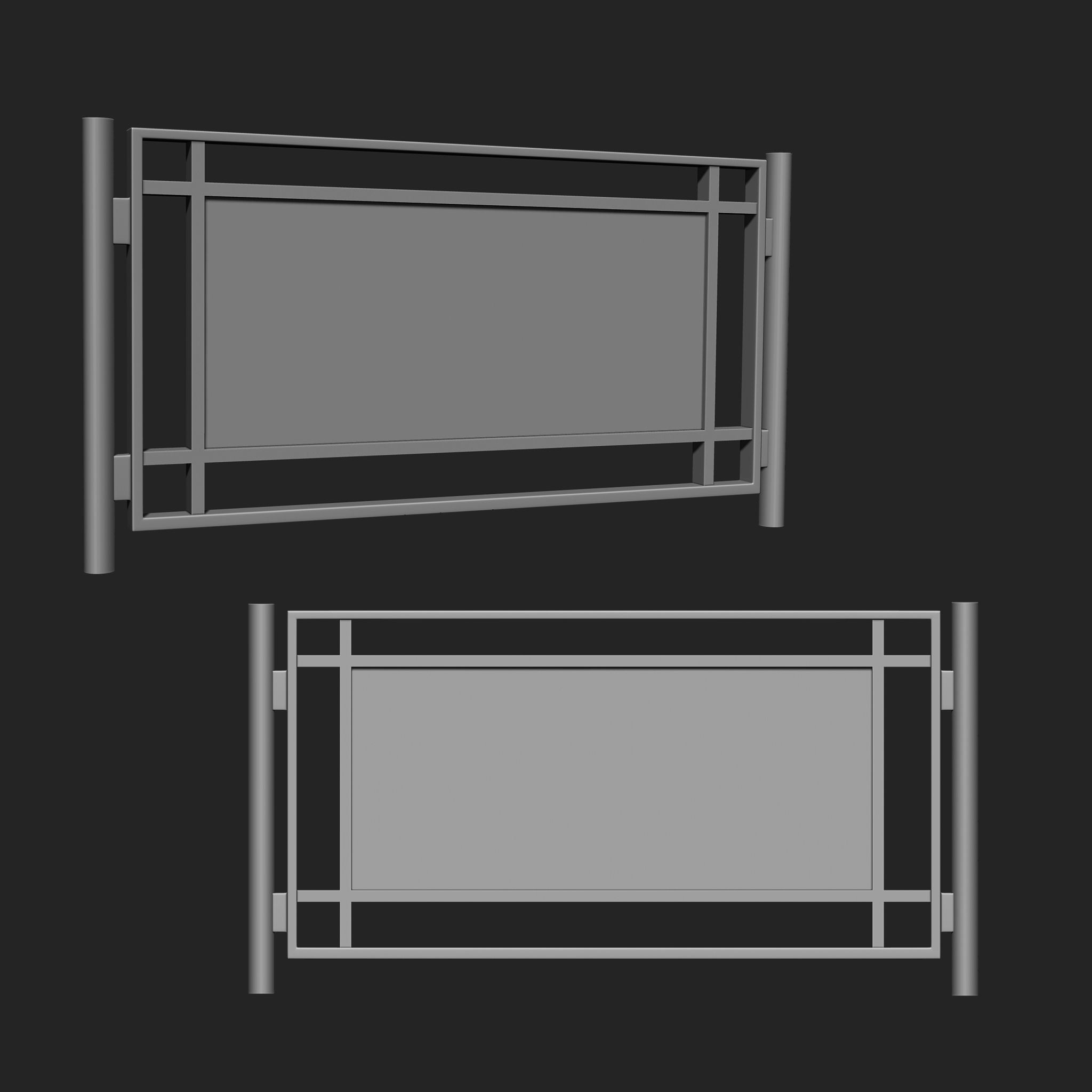 Railing IMM Brush Pack 15 in One 3D model_6