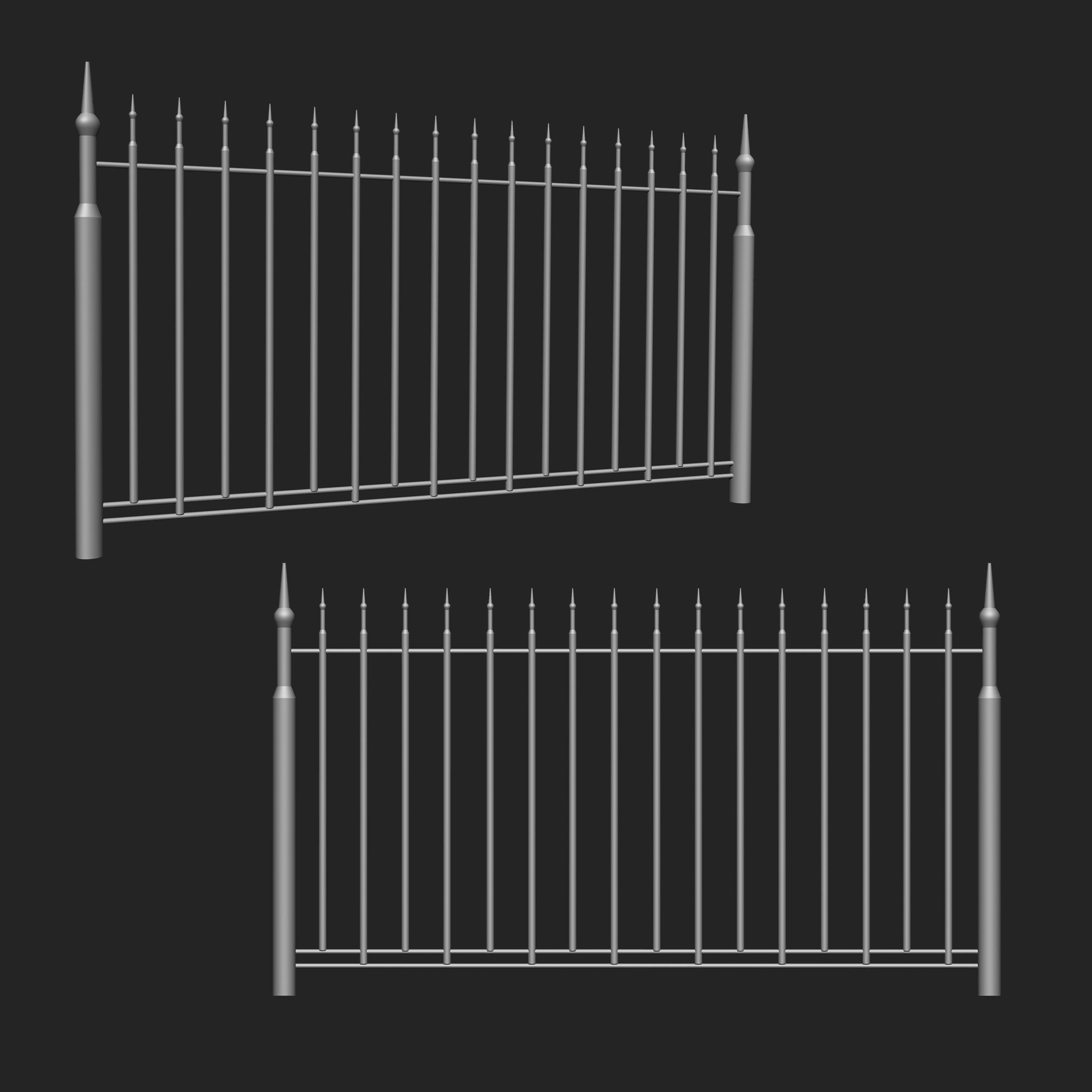 Railing IMM Brush Pack 15 in One 3D model_11