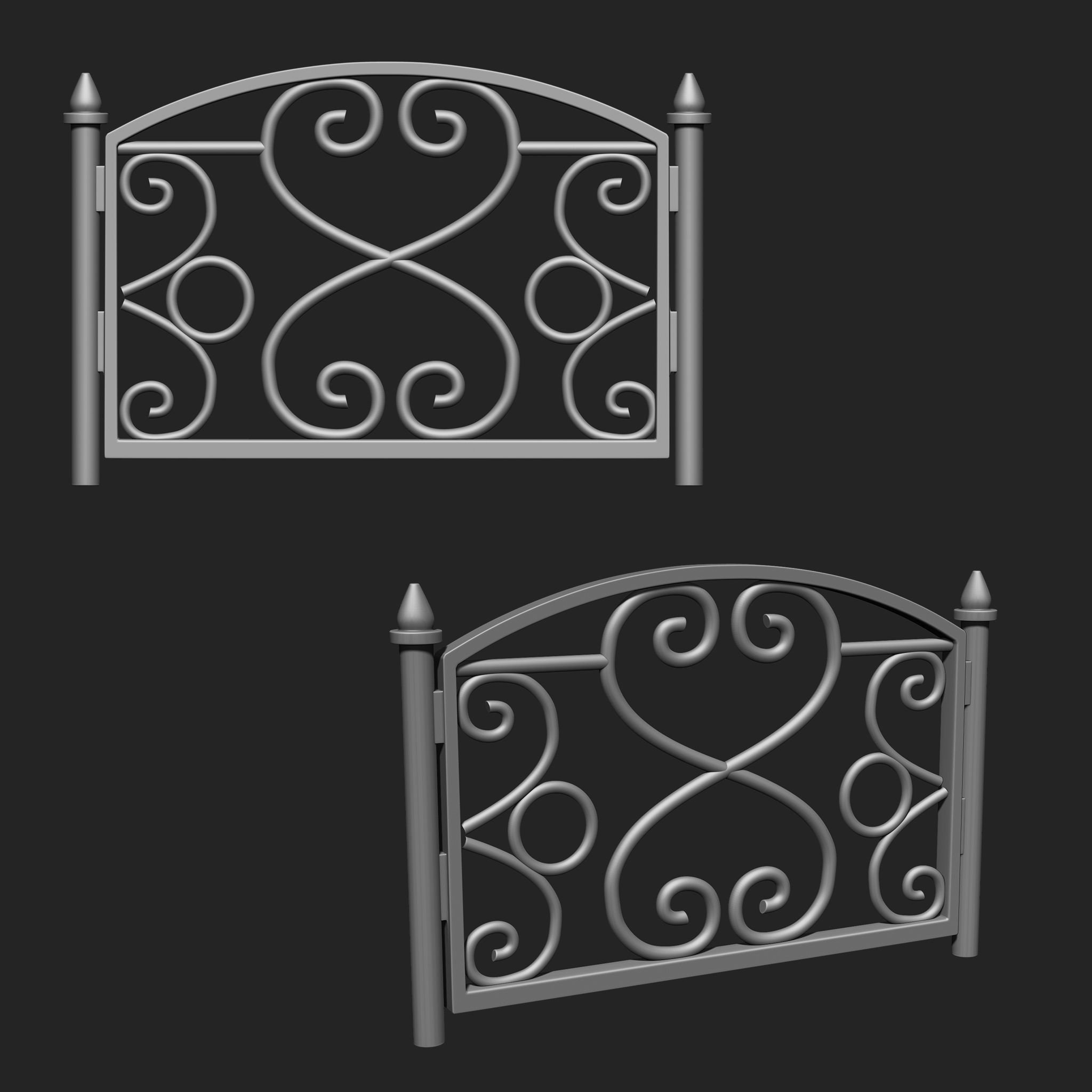 Railing IMM Brush Pack 15 in One 3D model_12