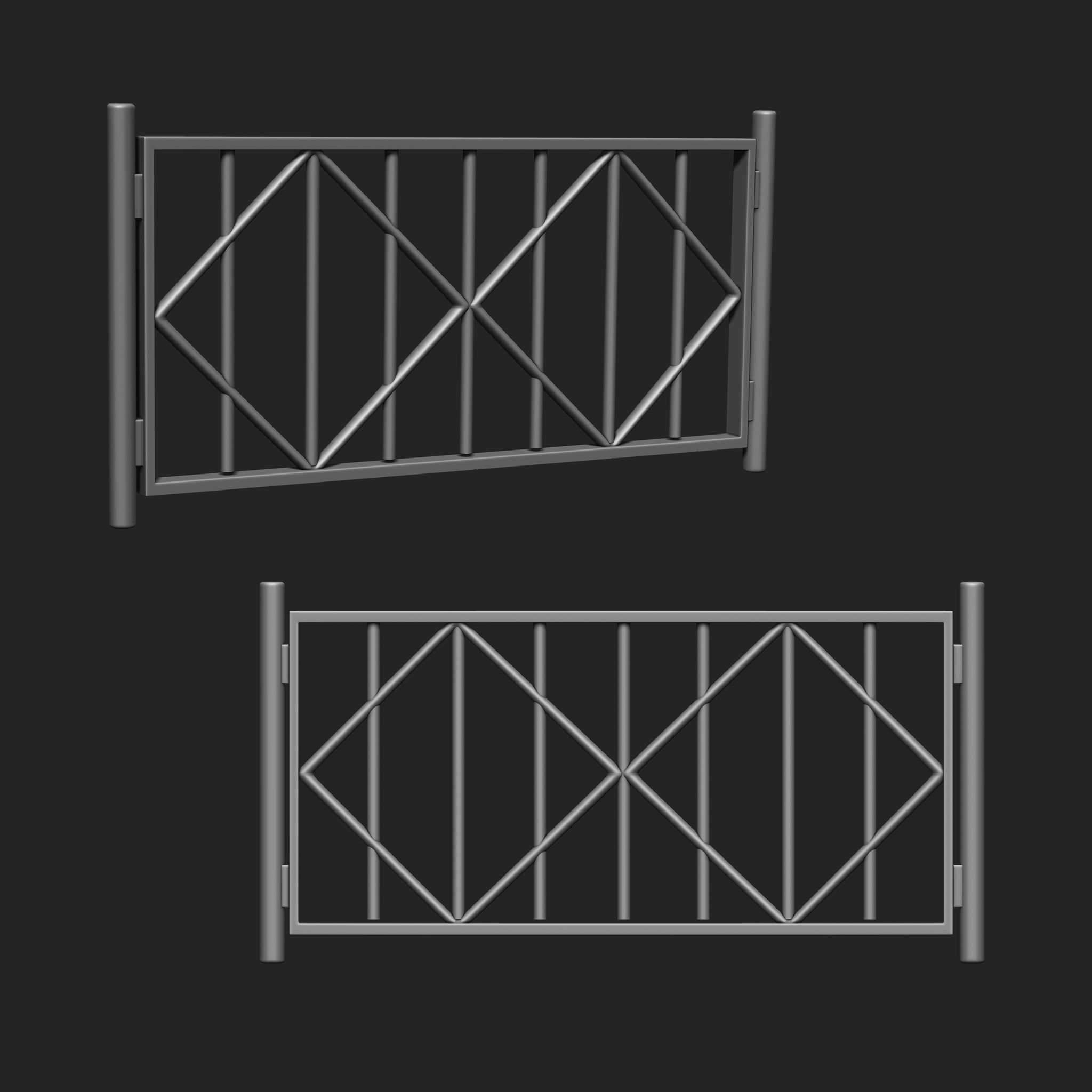 Railing IMM Brush Pack 15 in One 3D model_13
