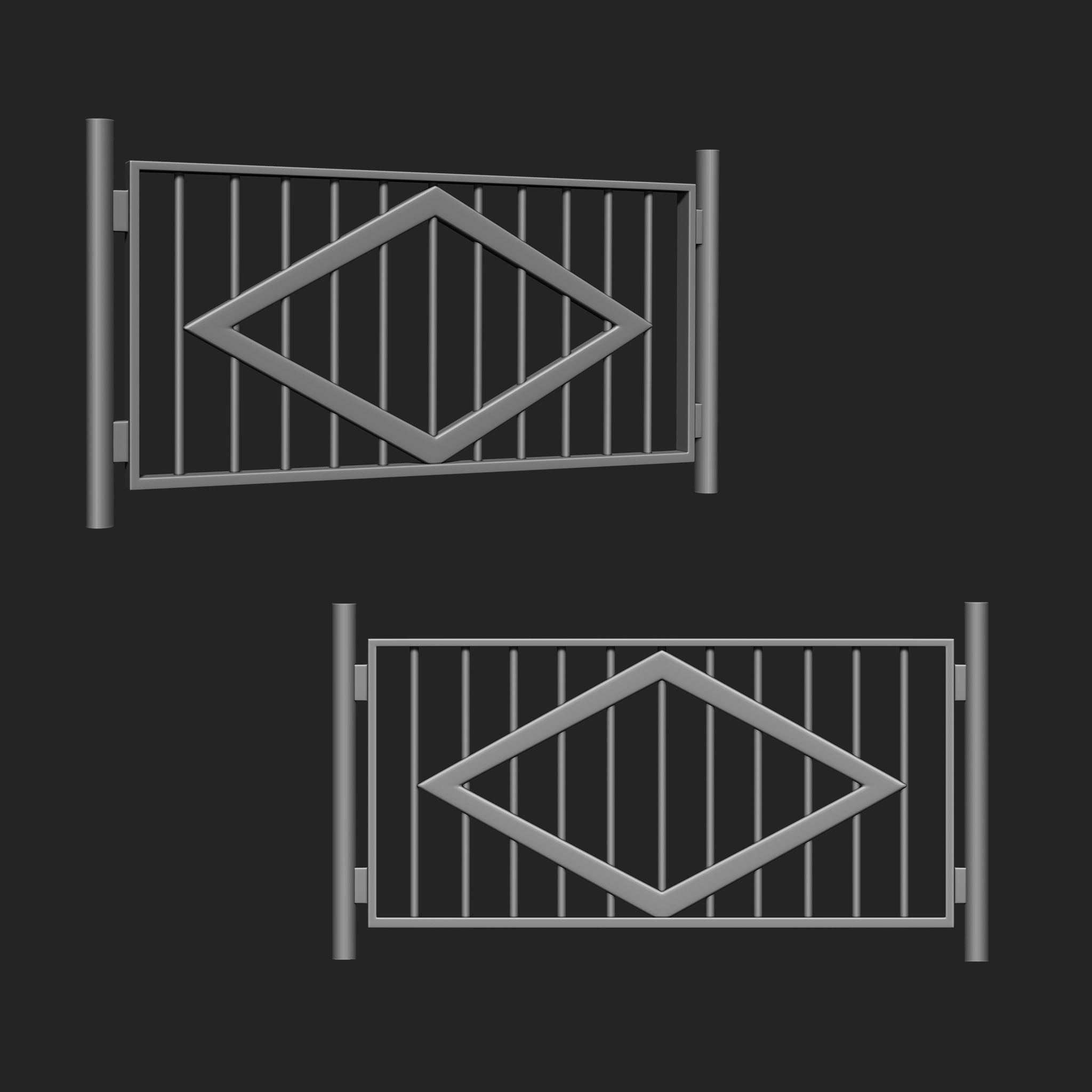 Railing IMM Brush Pack 15 in One 3D model_5