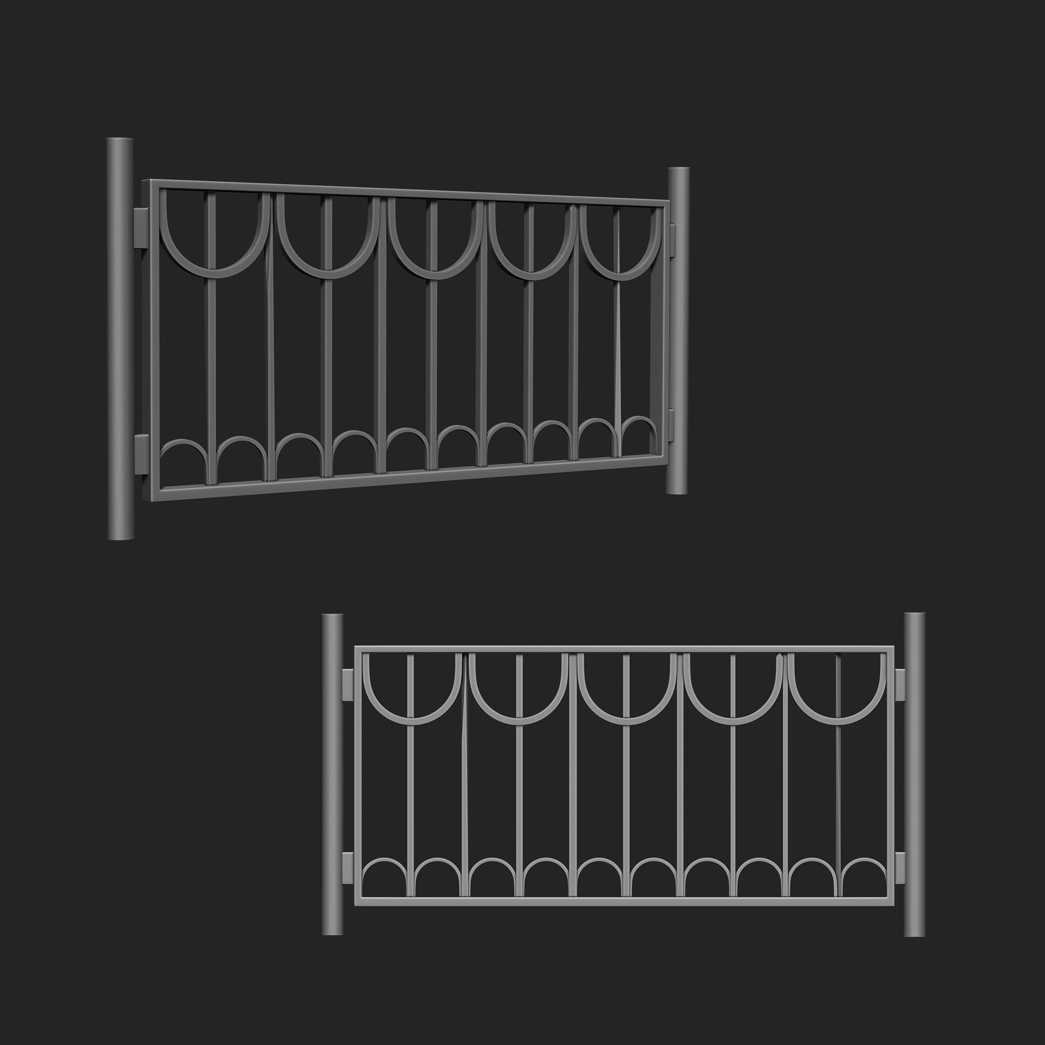Railing IMM Brush Pack 15 in One 3D model_3