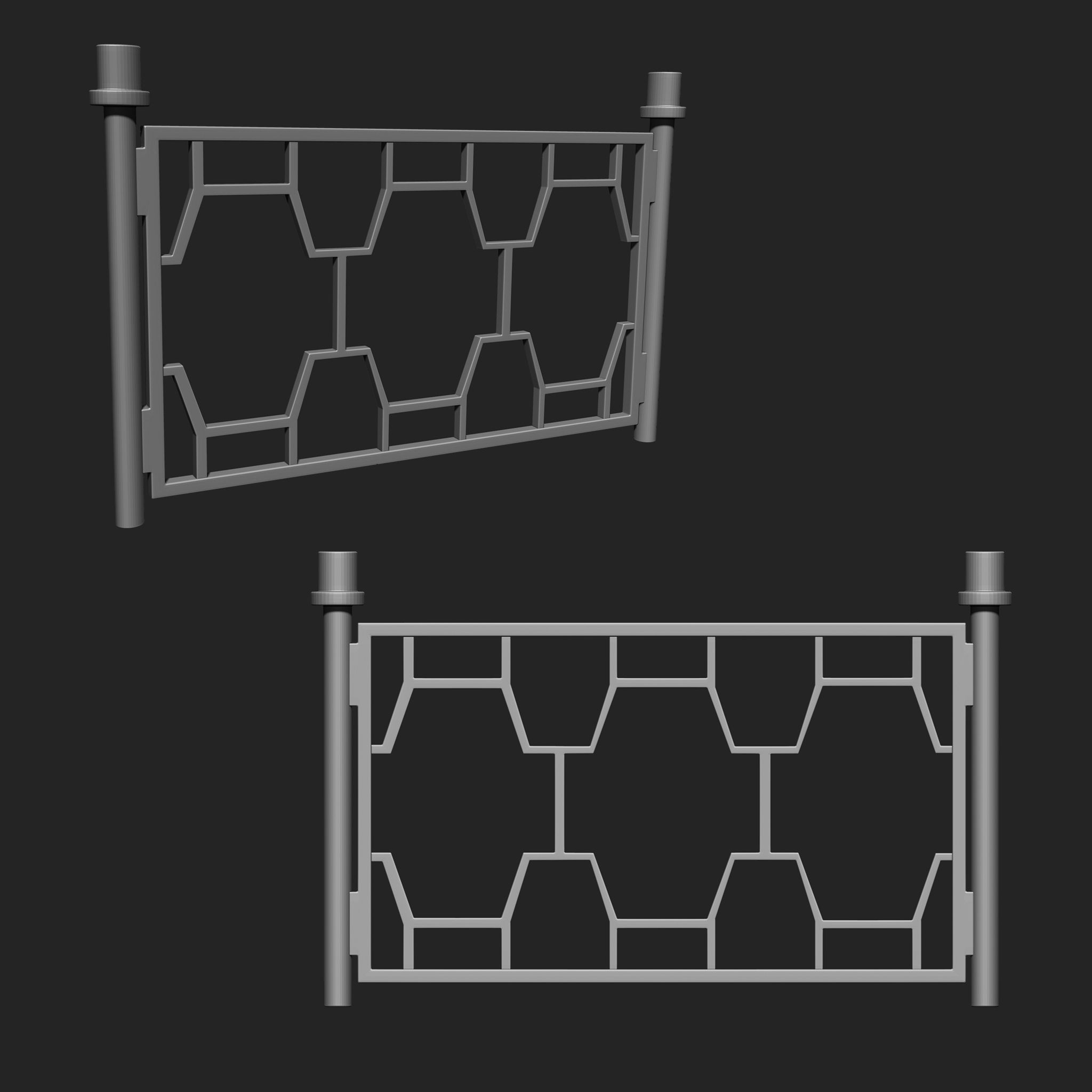 Railing IMM Brush Pack 15 in One 3D model_10
