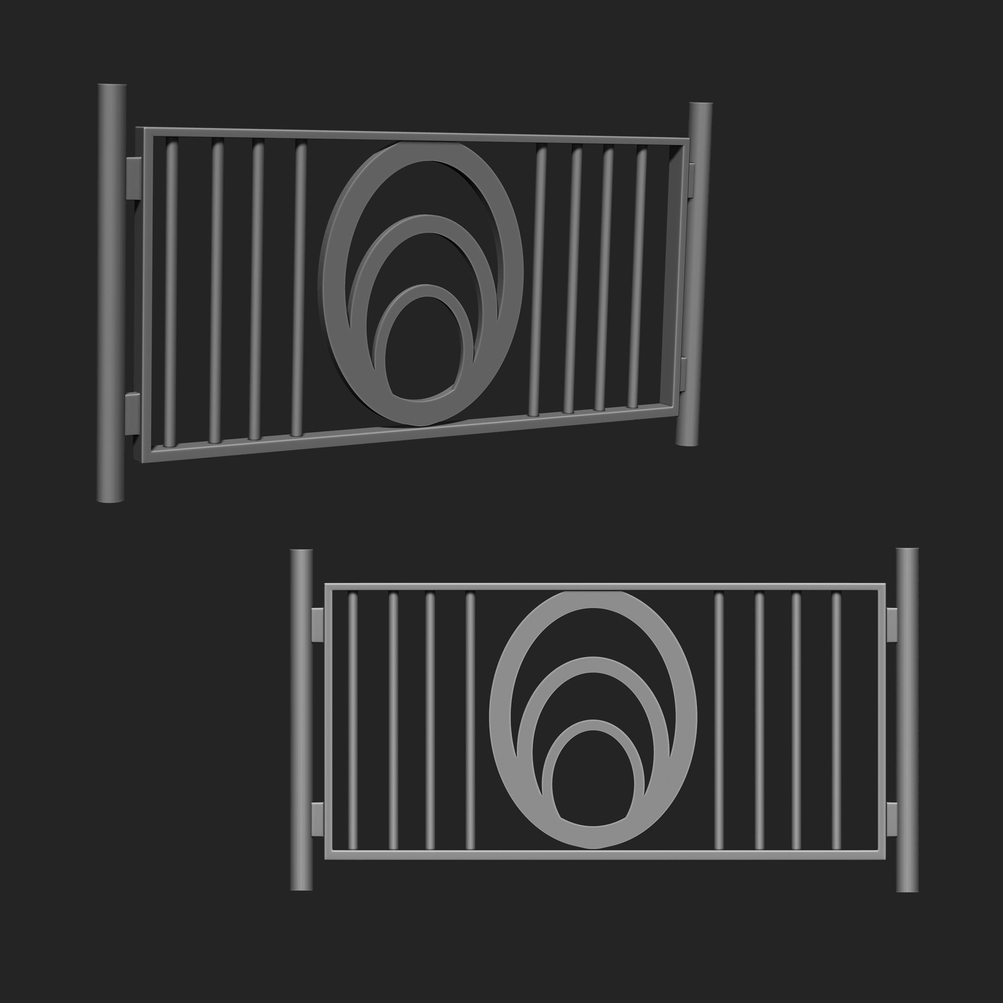 Railing IMM Brush Pack 15 in One 3D model_4