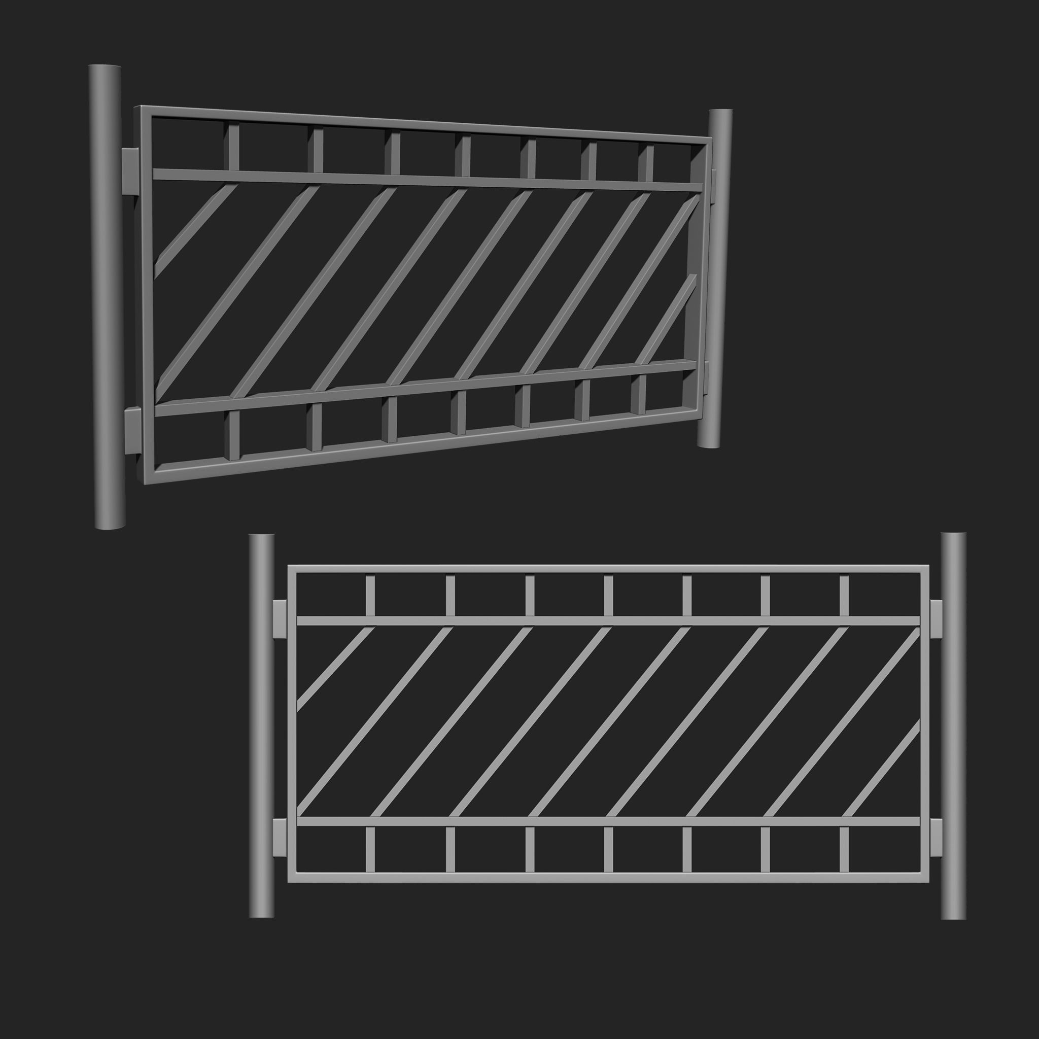 Railing IMM Brush Pack 15 in One 3D model_7