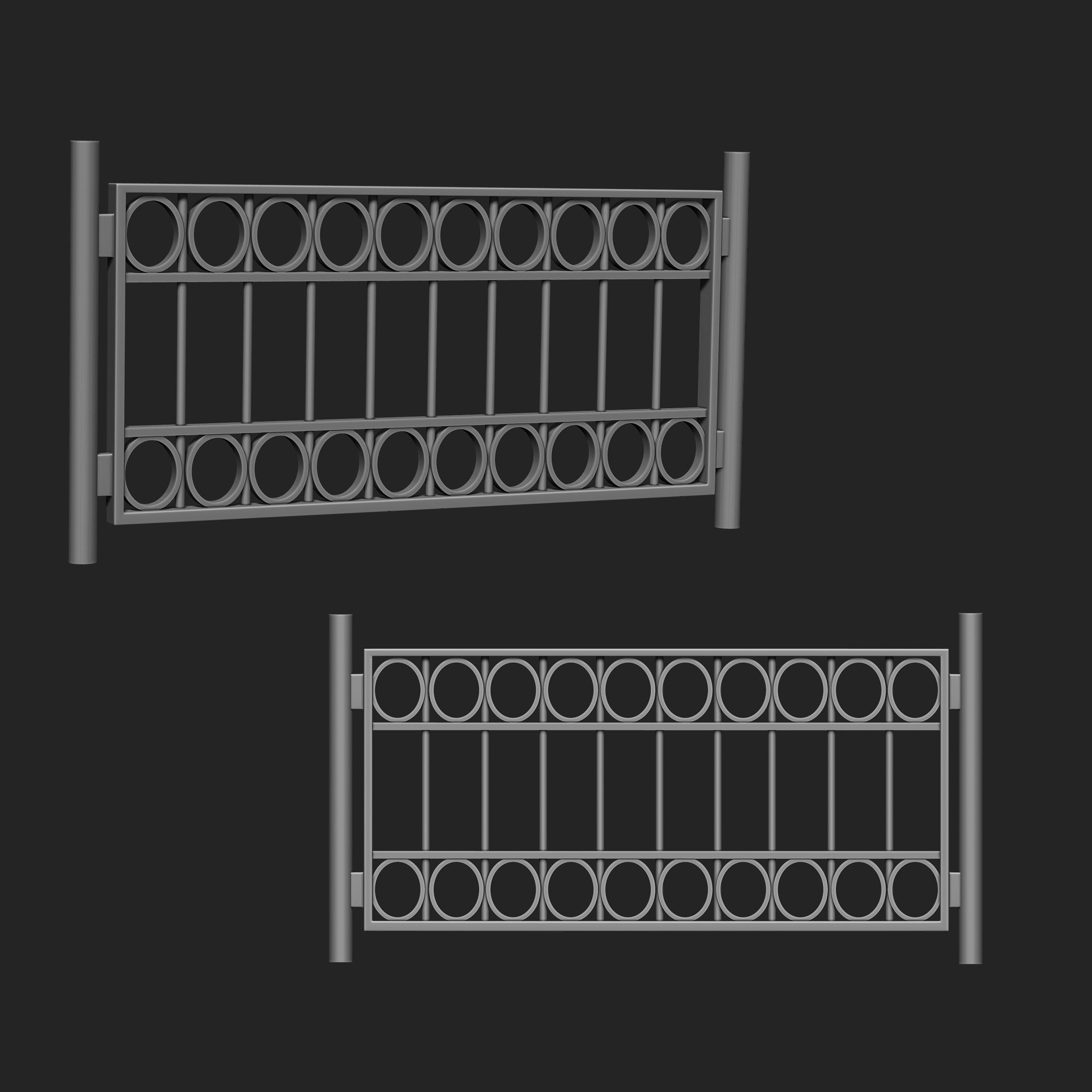 Railing IMM Brush Pack 15 in One 3D model_2