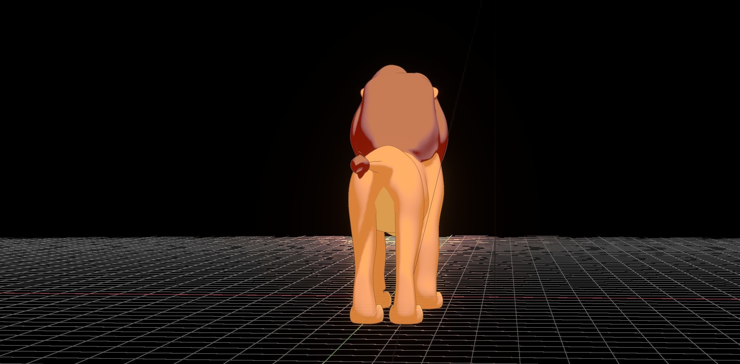 Mufasa Lion King Low-poly 3D model_40