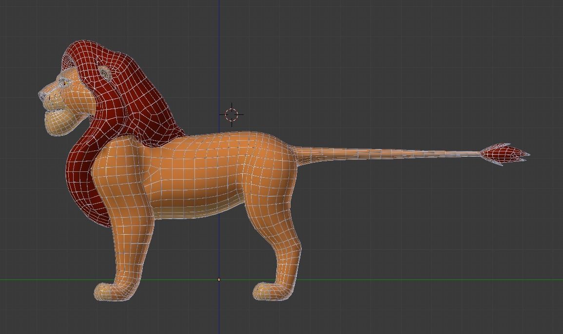 Mufasa Lion King Low-poly 3D model_2