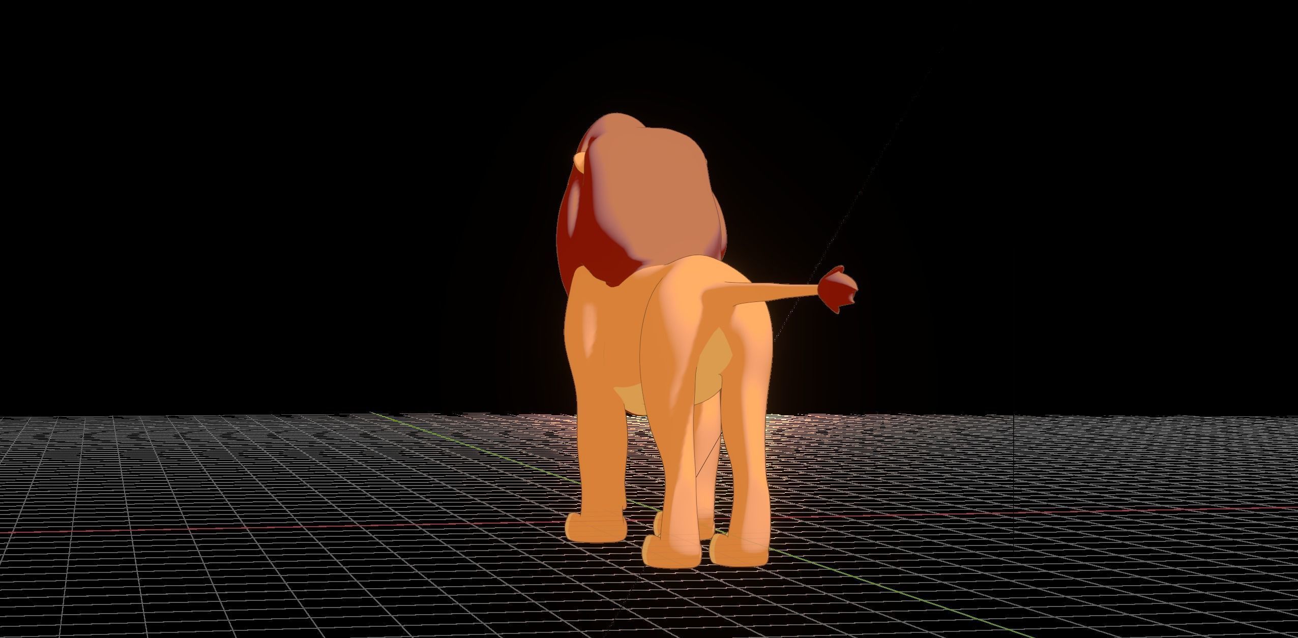 Mufasa Lion King Low-poly 3D model_42