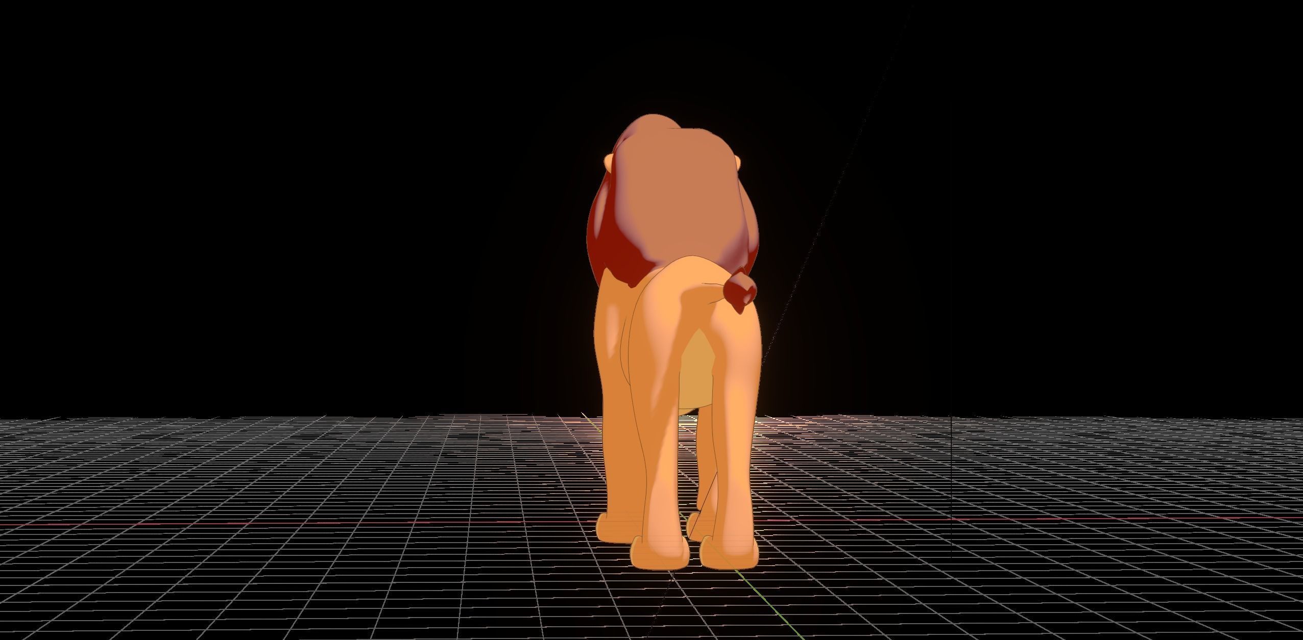 Mufasa Lion King Low-poly 3D model_41