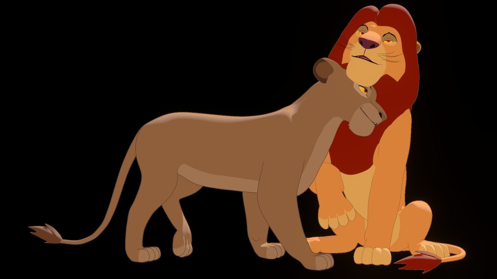 Mufasa Lion King Low-poly 3D model_6