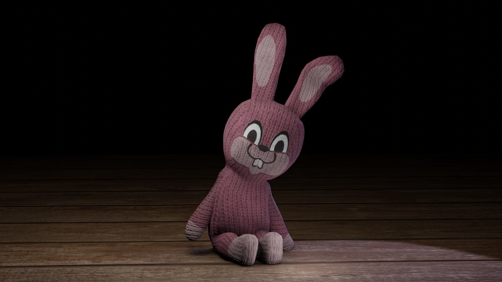 Rabbit bunny Low-poly 3D model_34