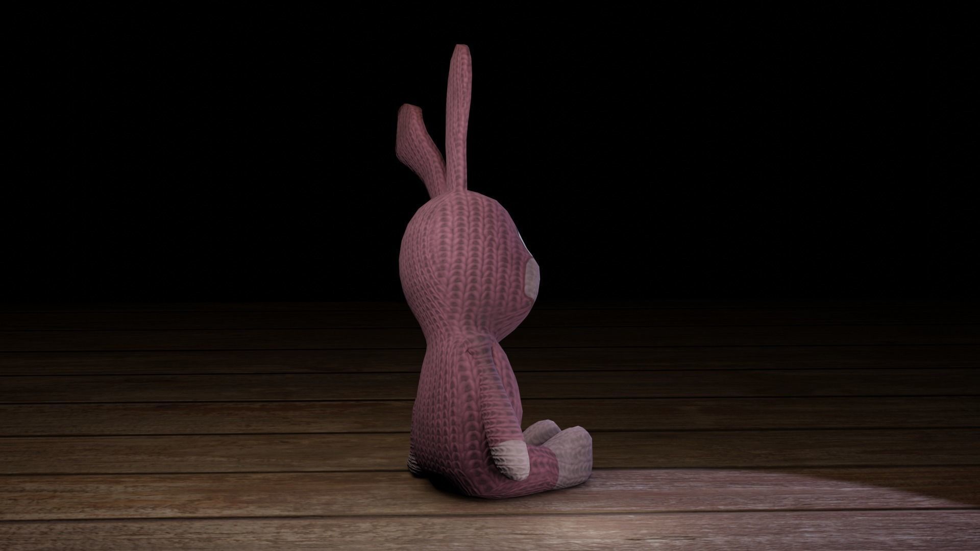 Rabbit bunny Low-poly 3D model_21