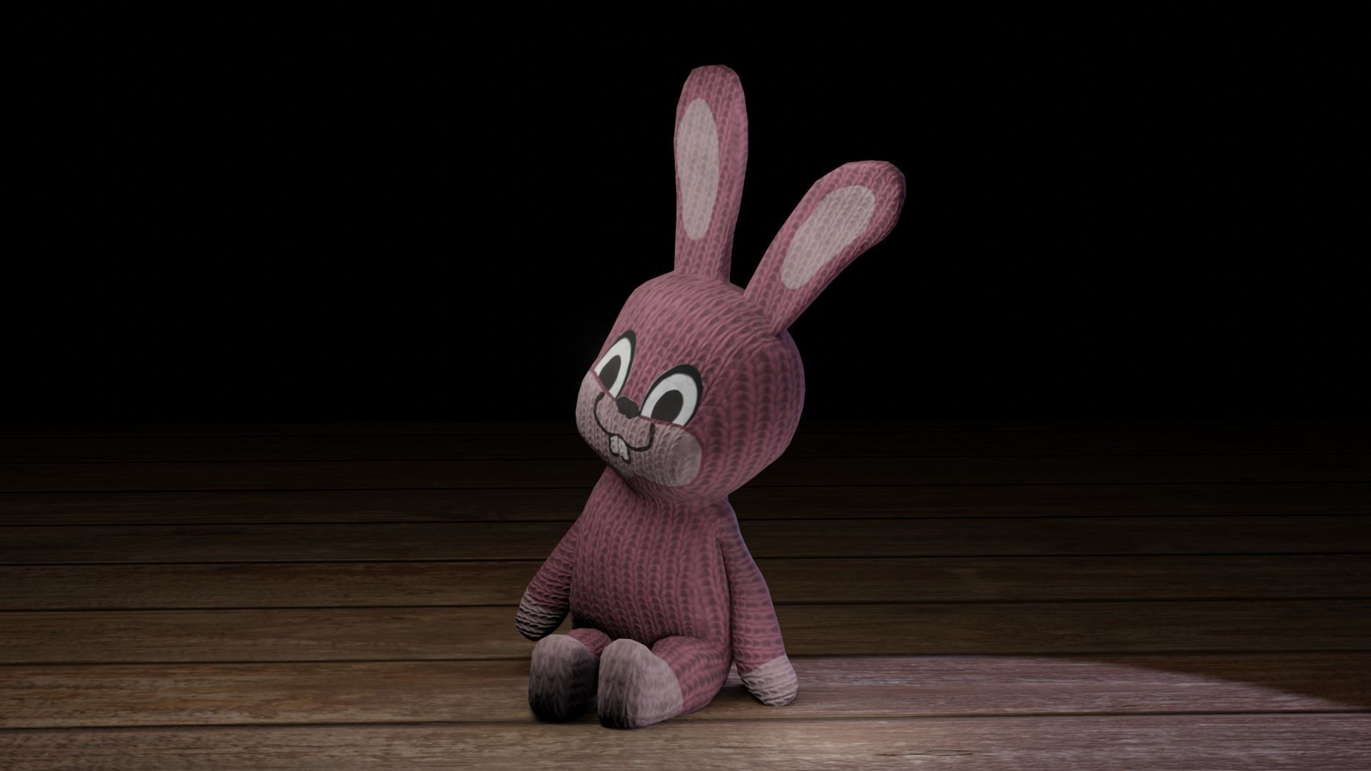 Rabbit bunny Low-poly 3D model_38