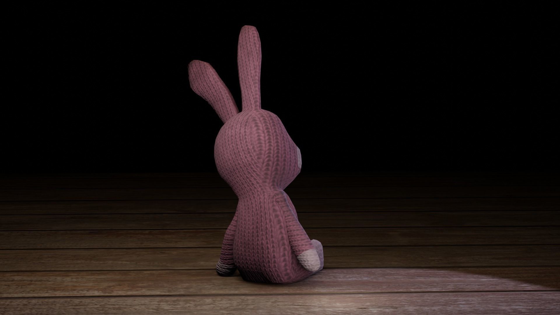 Rabbit bunny Low-poly 3D model_54