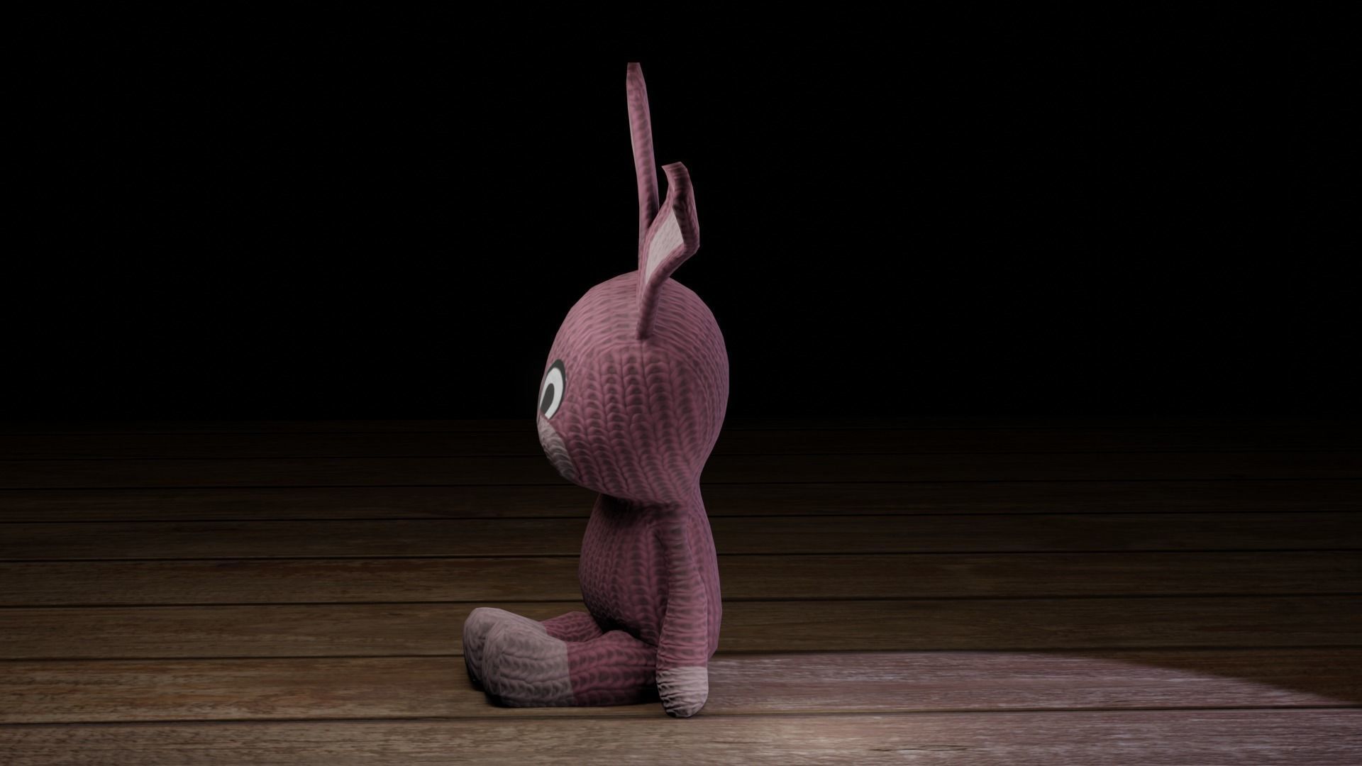 Rabbit bunny Low-poly 3D model_44