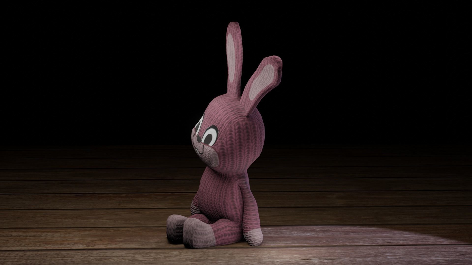 Rabbit bunny Low-poly 3D model_35