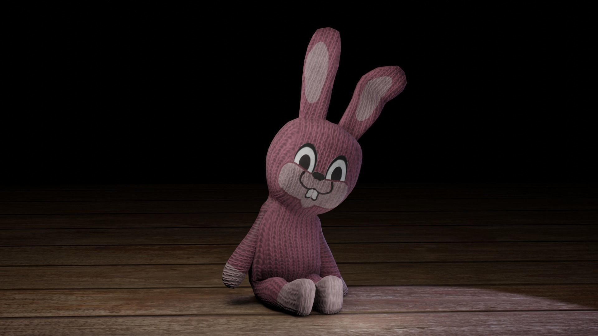 Rabbit bunny Low-poly 3D model_13