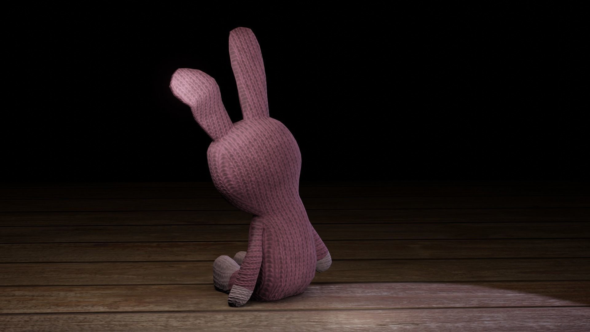 Rabbit bunny Low-poly 3D model_64