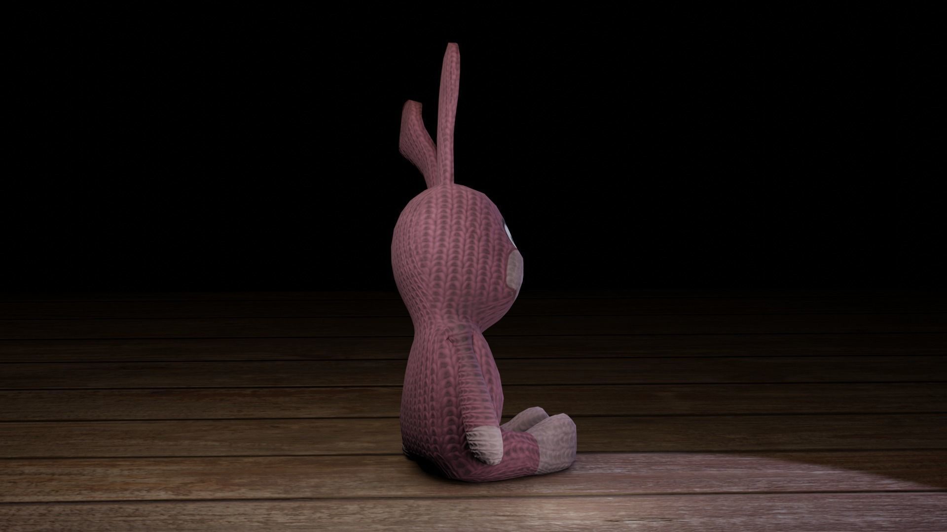 Rabbit bunny Low-poly 3D model_31