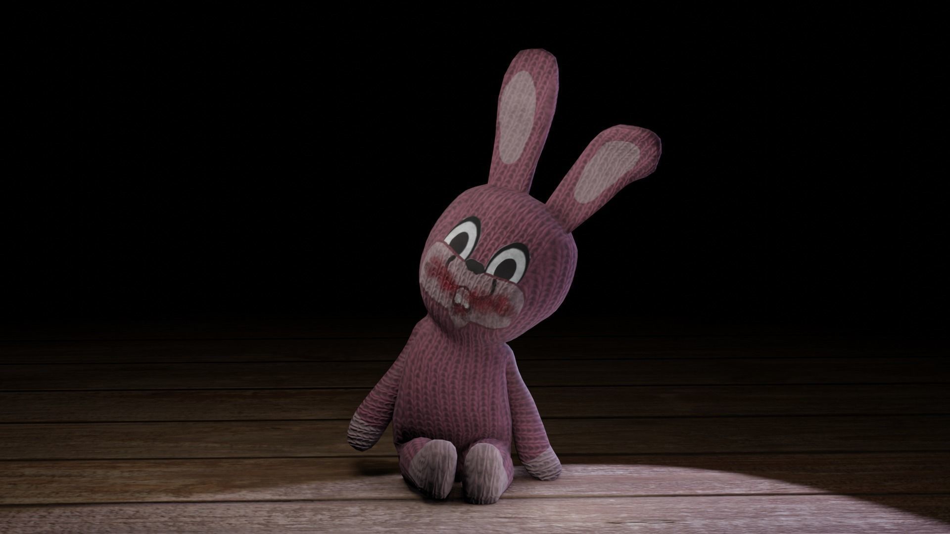 Rabbit bunny Low-poly 3D model_4