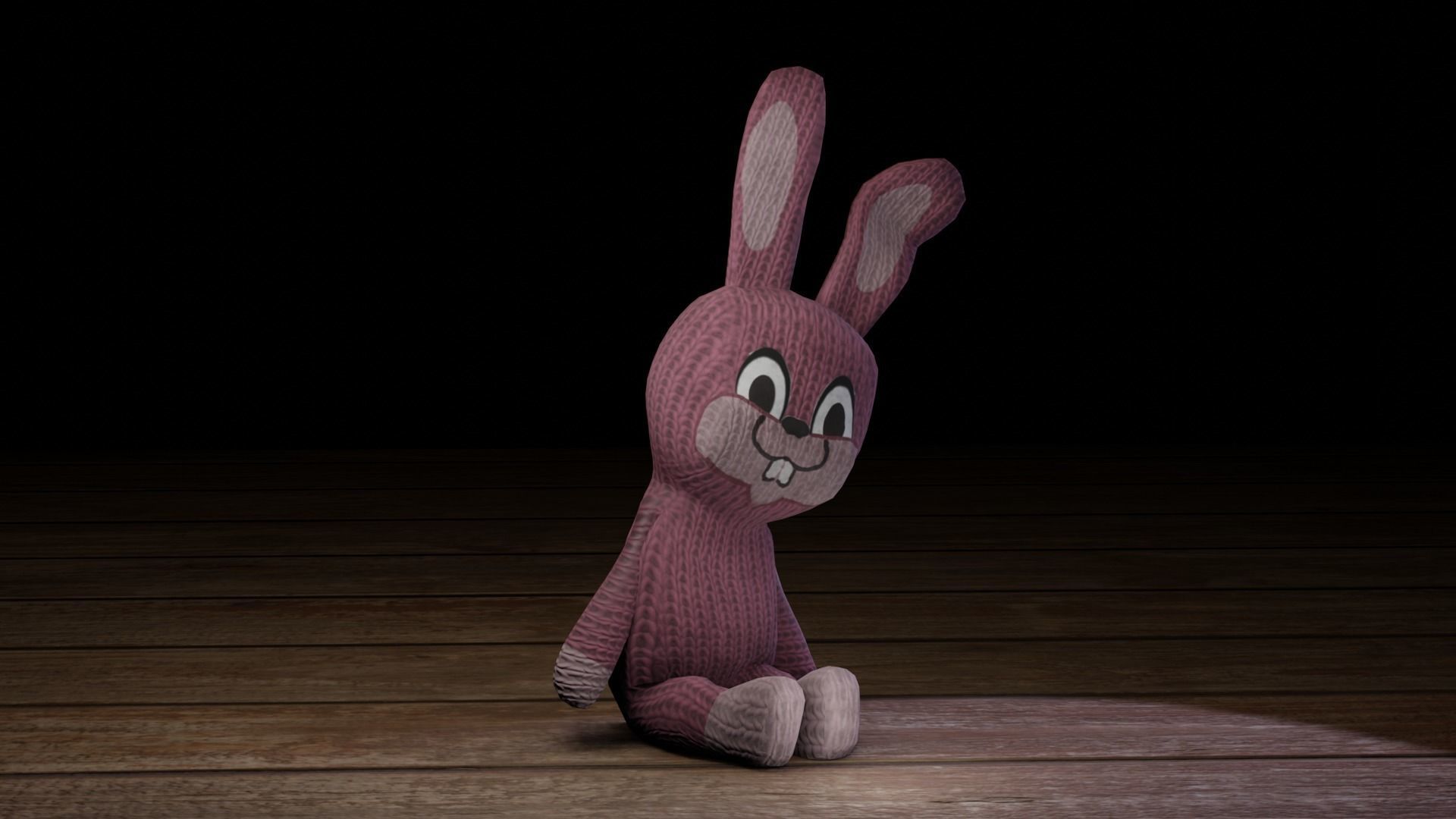 Rabbit bunny Low-poly 3D model_29