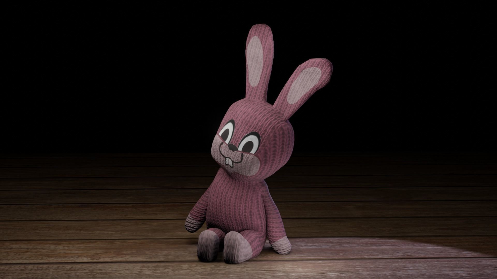 Rabbit bunny Low-poly 3D model_39