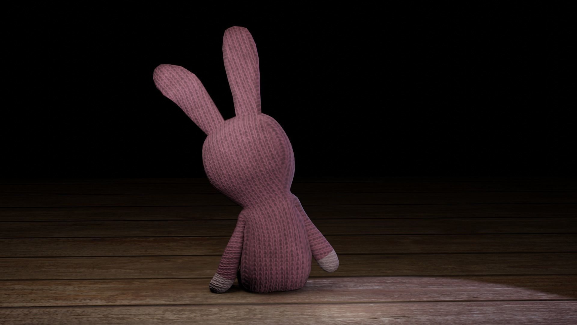 Rabbit bunny Low-poly 3D model_50