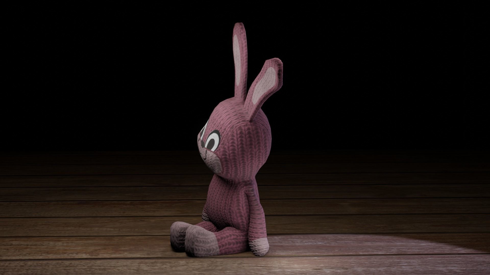 Rabbit bunny Low-poly 3D model_37