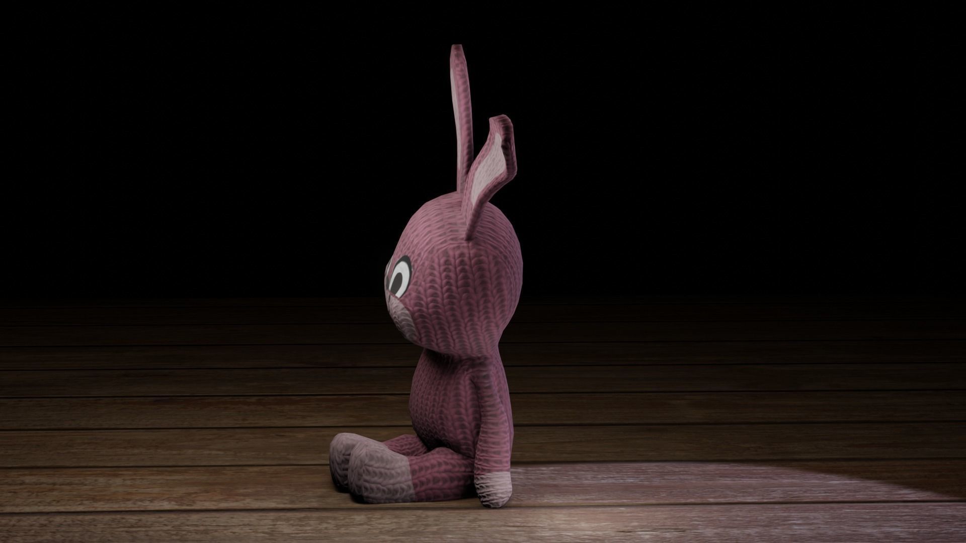 Rabbit bunny Low-poly 3D model_41