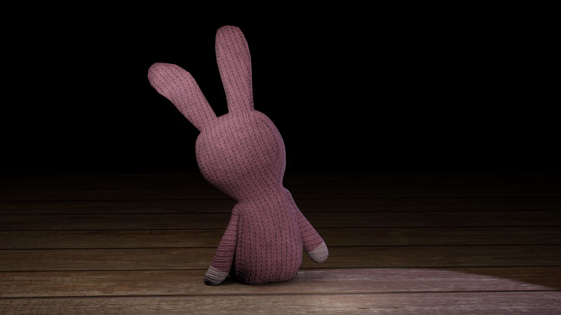 Rabbit bunny Low-poly 3D model_20
