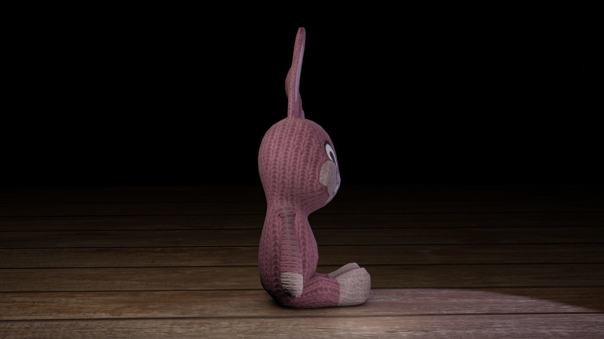 Rabbit bunny Low-poly 3D model_36