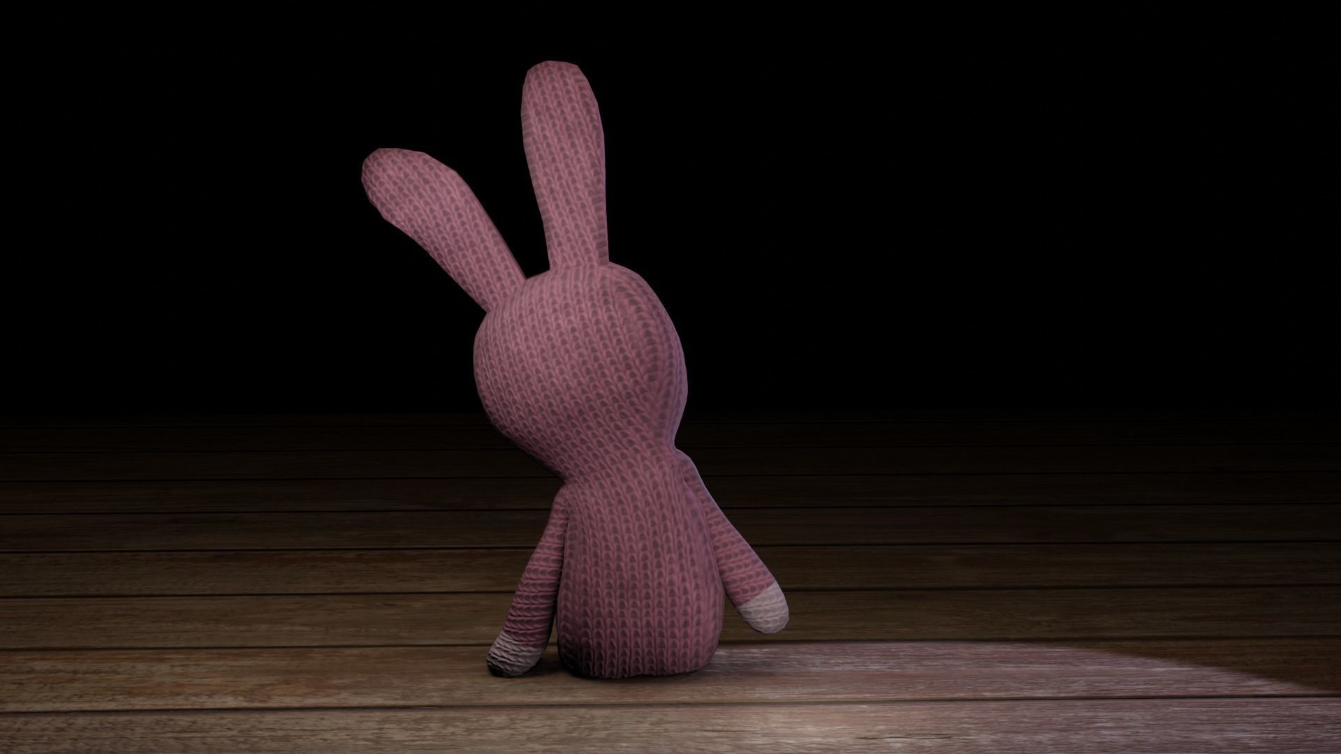 Rabbit bunny Low-poly 3D model_16