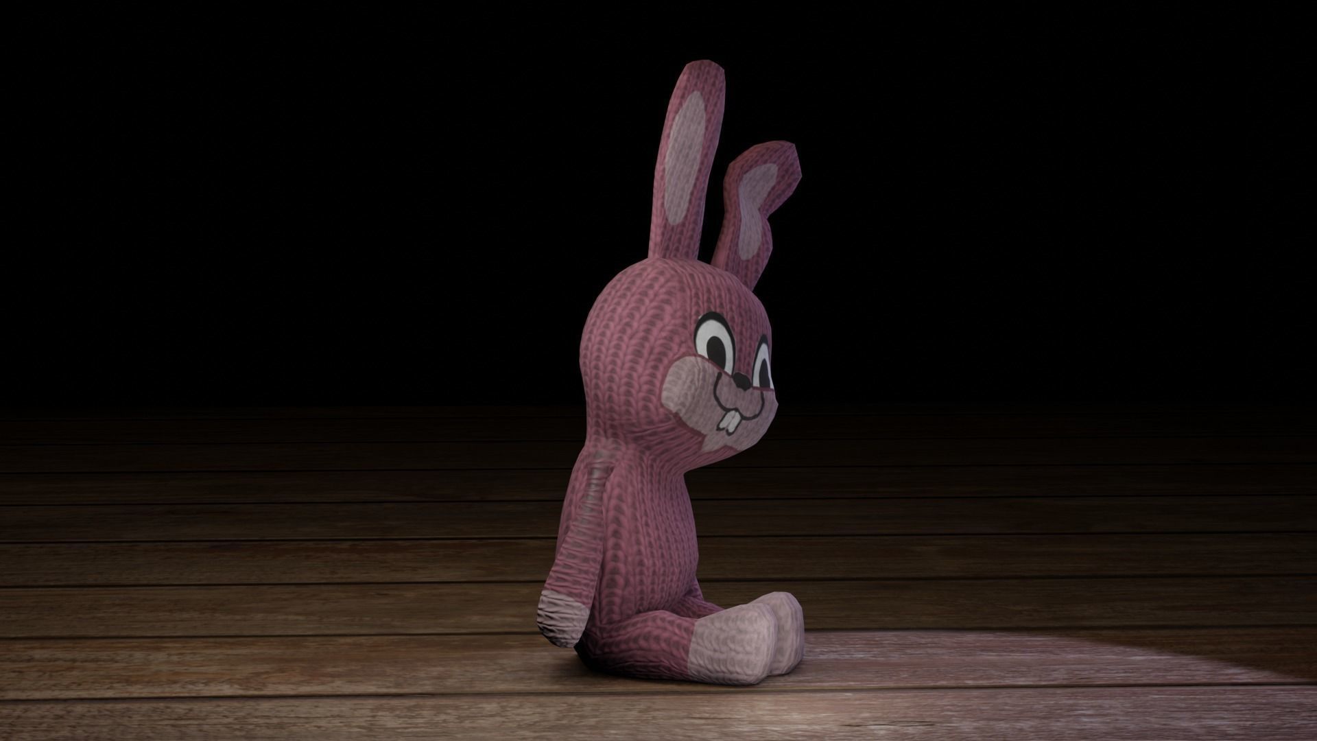 Rabbit bunny Low-poly 3D model_30