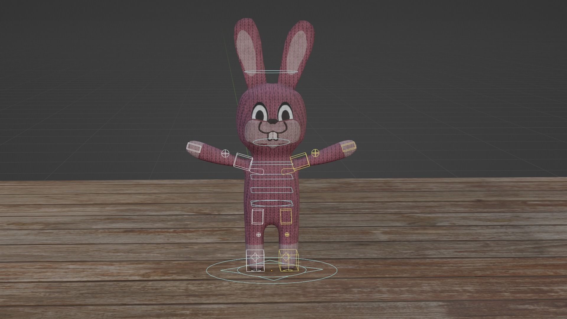 Rabbit bunny Low-poly 3D model_5