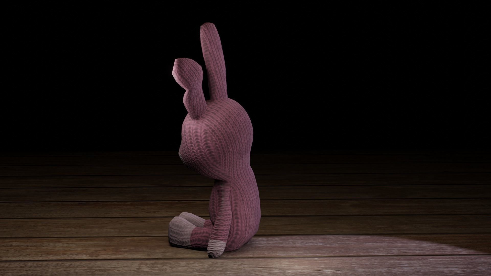 Rabbit bunny Low-poly 3D model_8