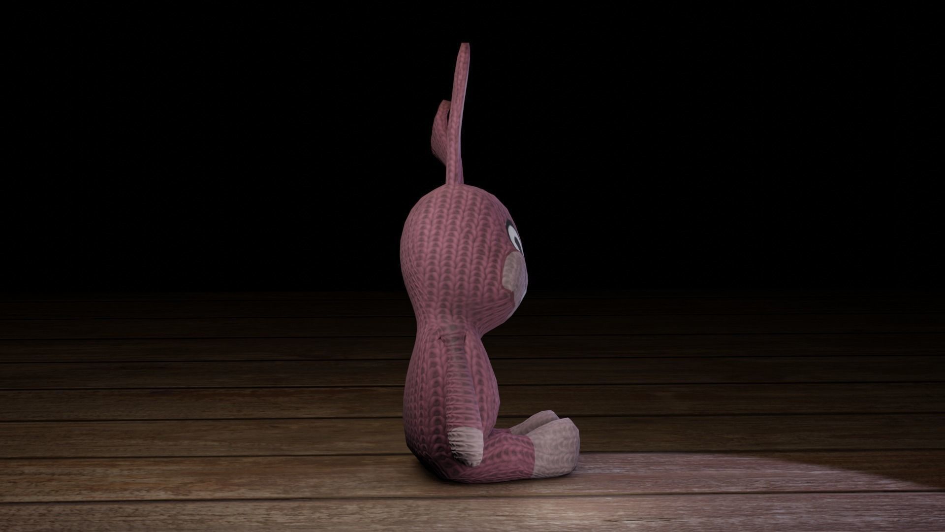 Rabbit bunny Low-poly 3D model_9