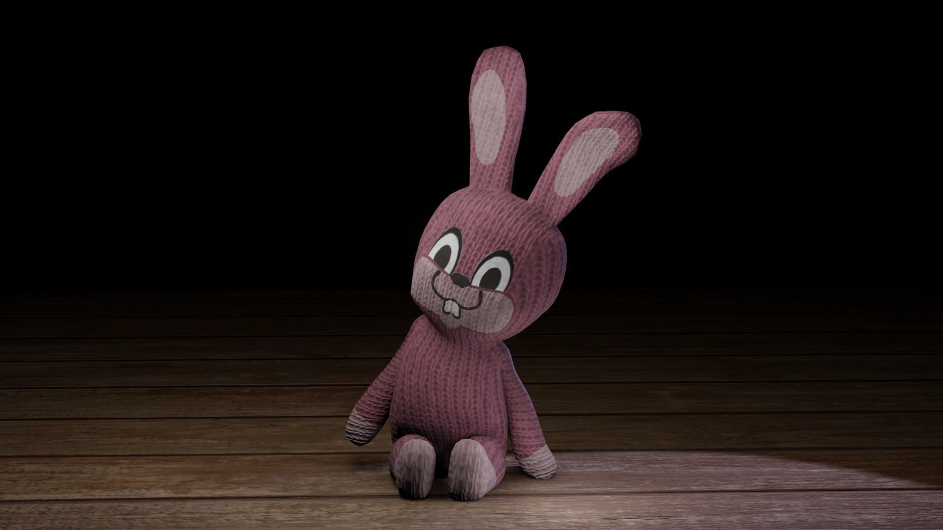 Rabbit bunny Low-poly 3D model_24
