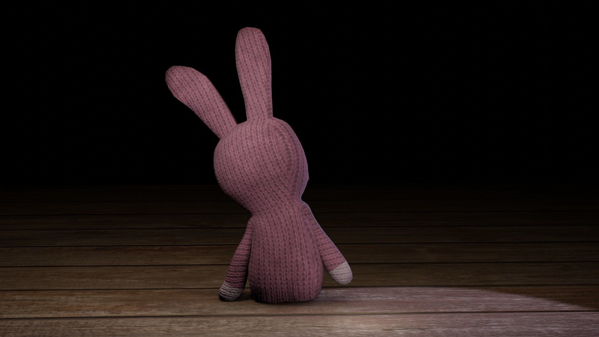 Rabbit bunny Low-poly 3D model_14