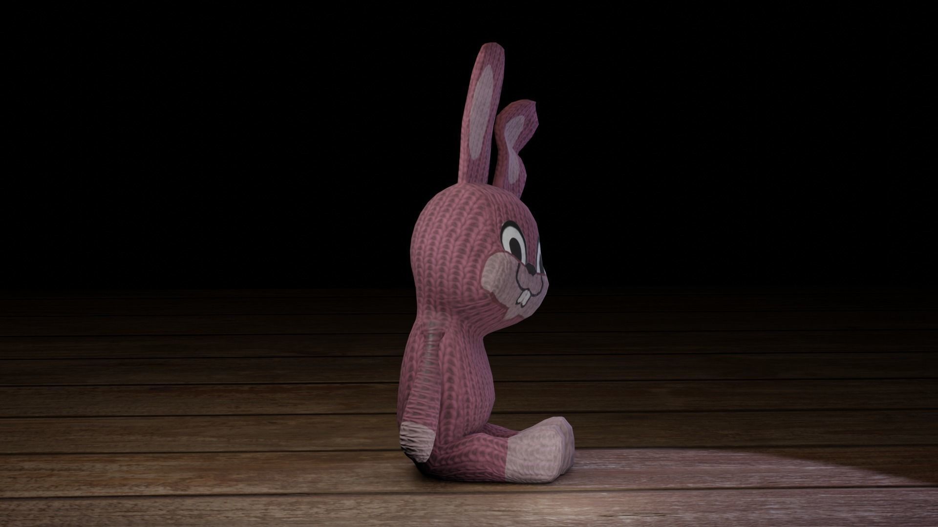 Rabbit bunny Low-poly 3D model_11