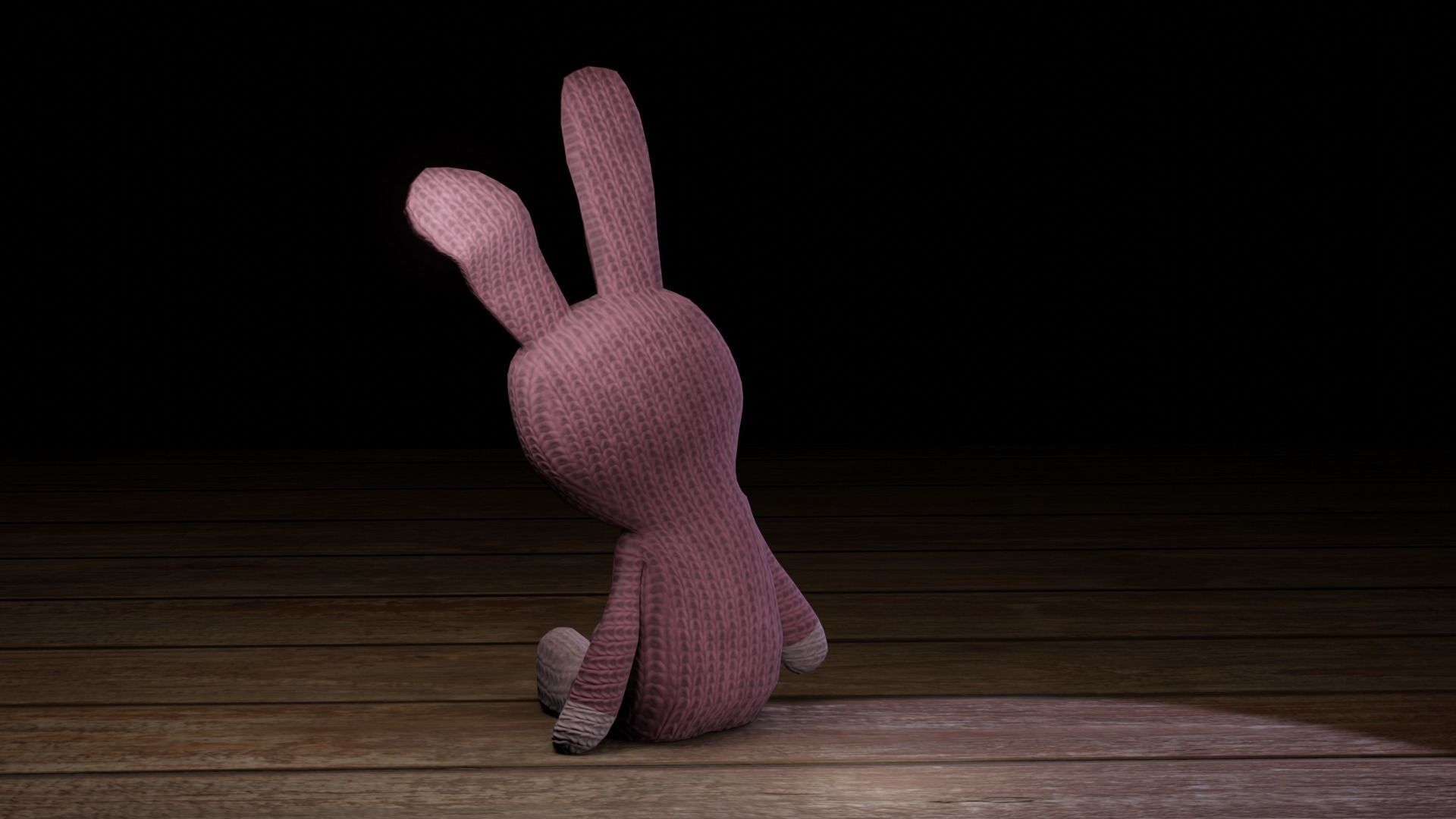 Rabbit bunny Low-poly 3D model_19
