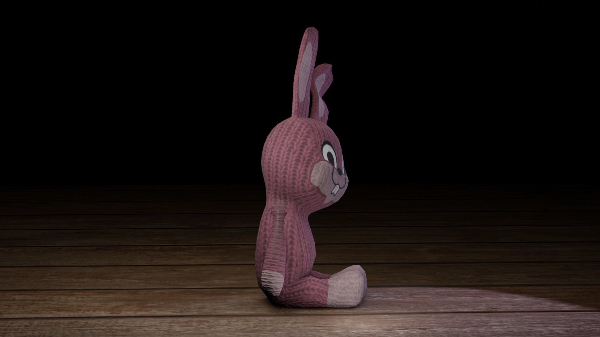 Rabbit bunny Low-poly 3D model_55
