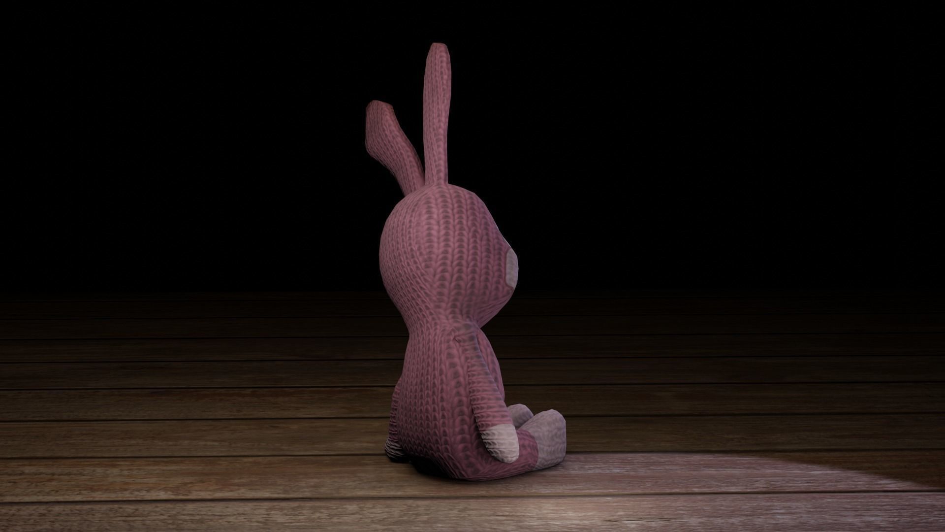 Rabbit bunny Low-poly 3D model_15