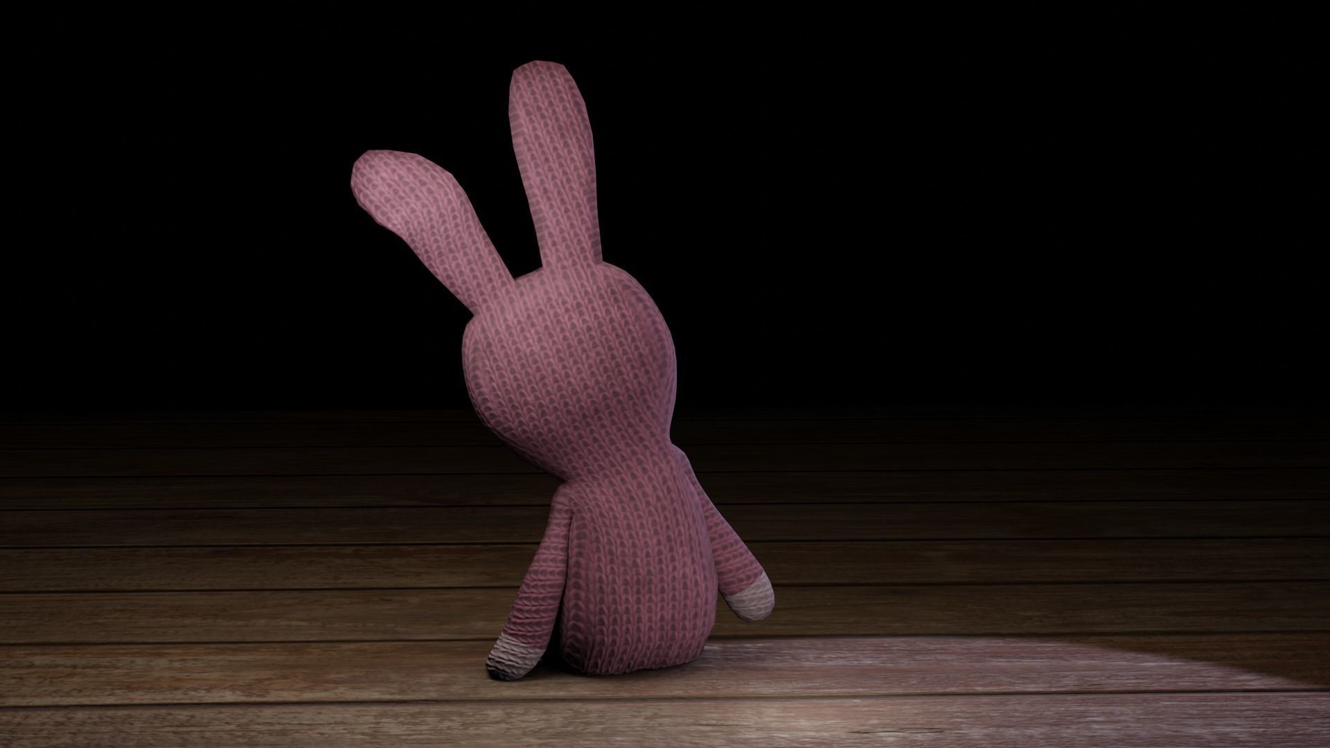Rabbit bunny Low-poly 3D model_27