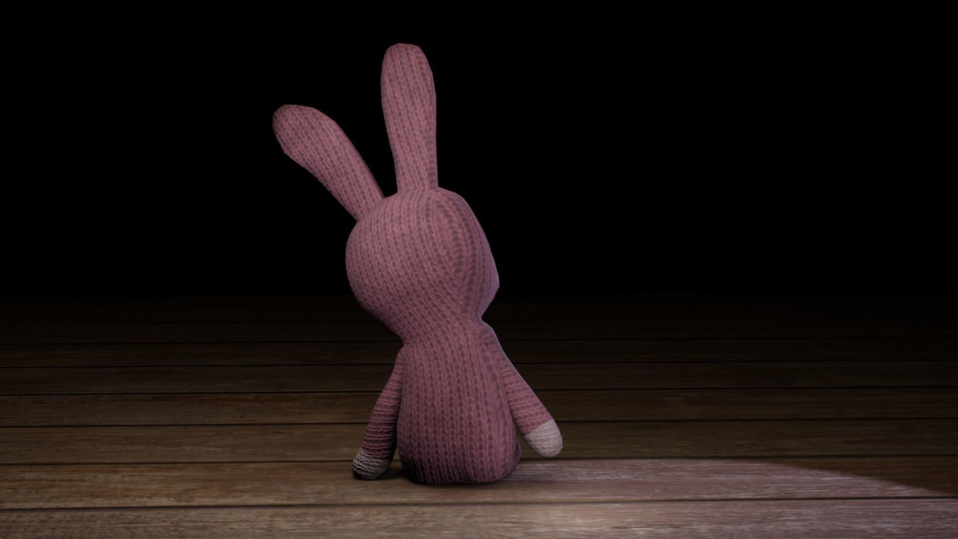 Rabbit bunny Low-poly 3D model_12