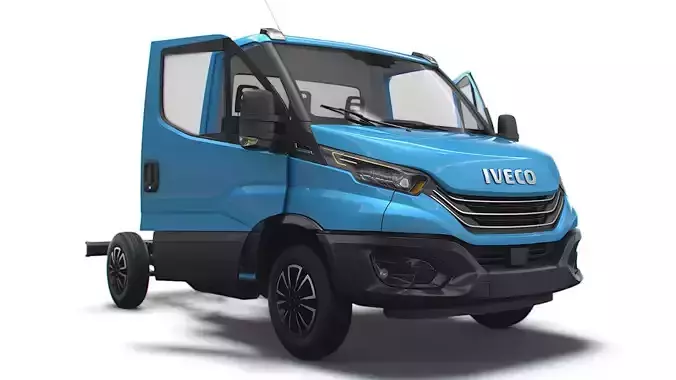 Iveco Daily Single Cab HQ Interior L1 Chassis 2023 3D model