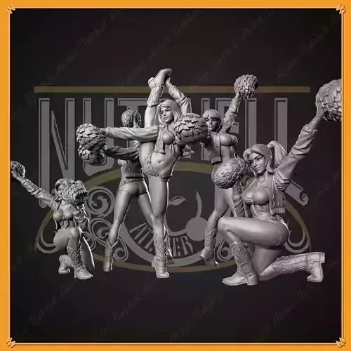 NUTSHELL ATELIER - CHEERLEADERS - NSFW 3D print model